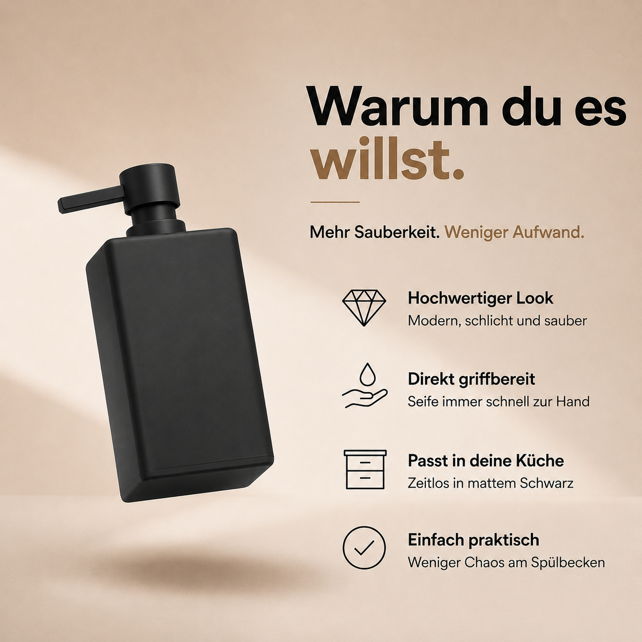 Spül Organizer Set Schwarz