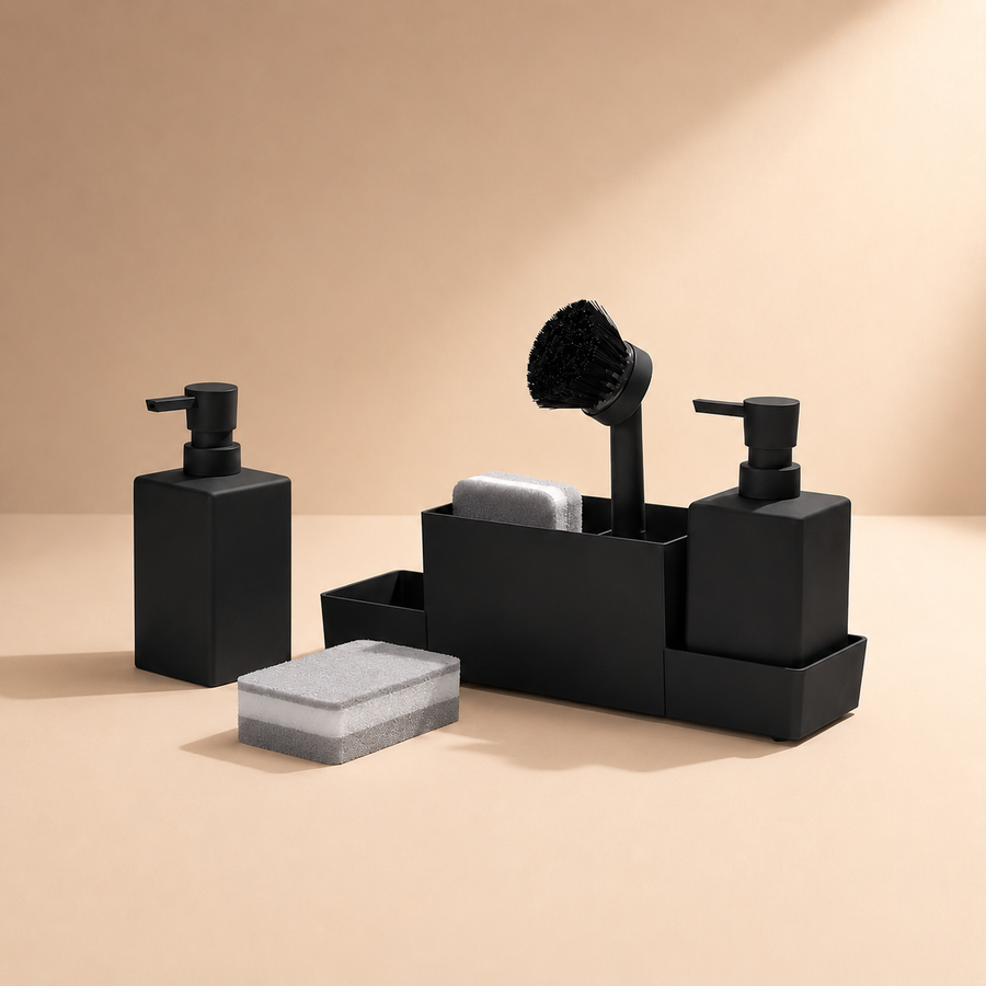 Spül Organizer Set Schwarz