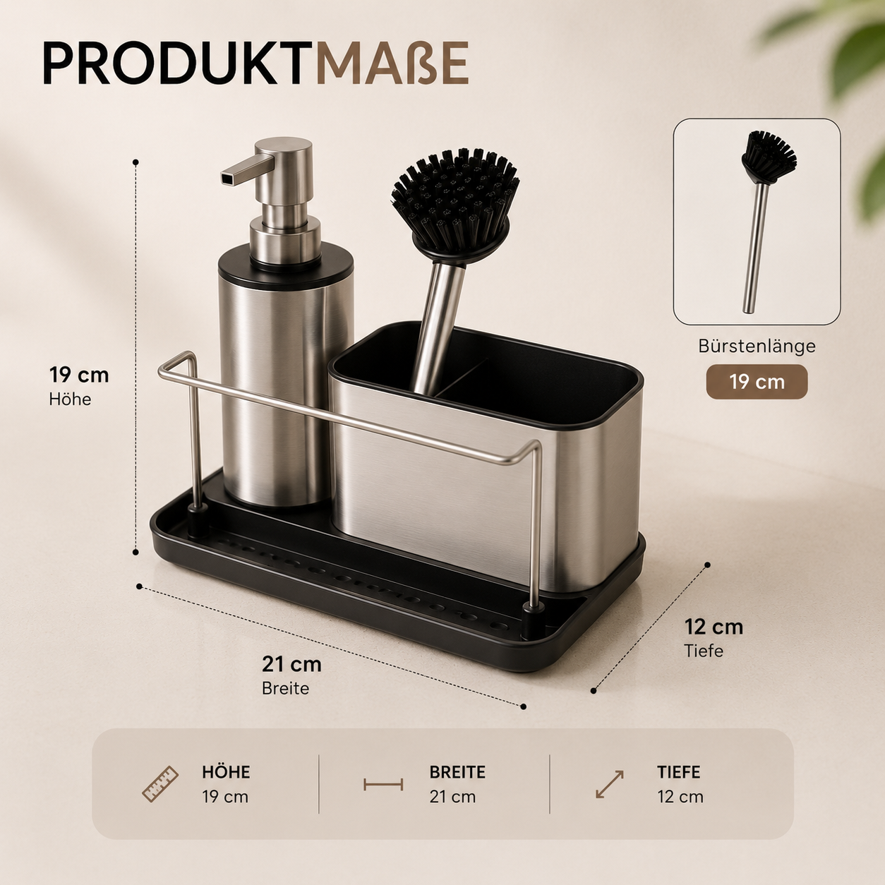 Spül Organizer Set Metall
