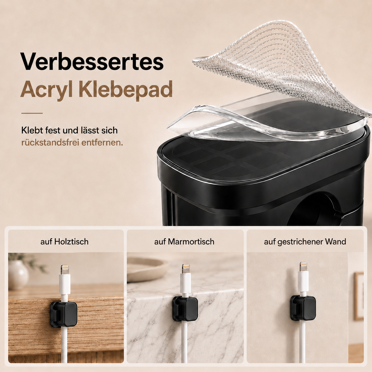 12er Set Magnetische Kabelhalter