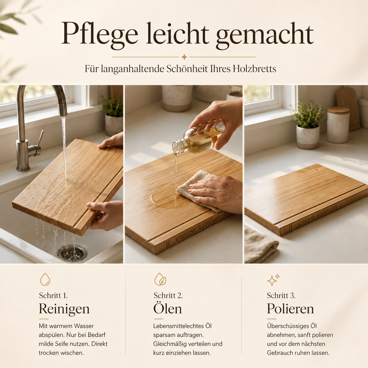 Schneidebretter Buch Optik